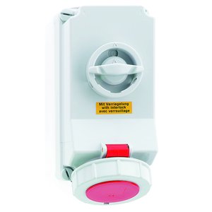 Bals Elektrotech - CEE-Steckdose abschaltbar, abgesichert (IEC 60309) Wandsteckdose abschaltbar 16040 verriegelt 16A 4p 4