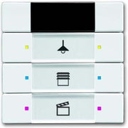 ABB Stotz S&J - Bussystem-Tastsensor Bedienteil Solo 6129/01-84-500 m.IR 3-fach stud/ws