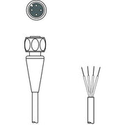 Leuze - Konfektioniertes Sensor-Aktor-Kabel Anschlussleitung KD U-M12-4A#50148350