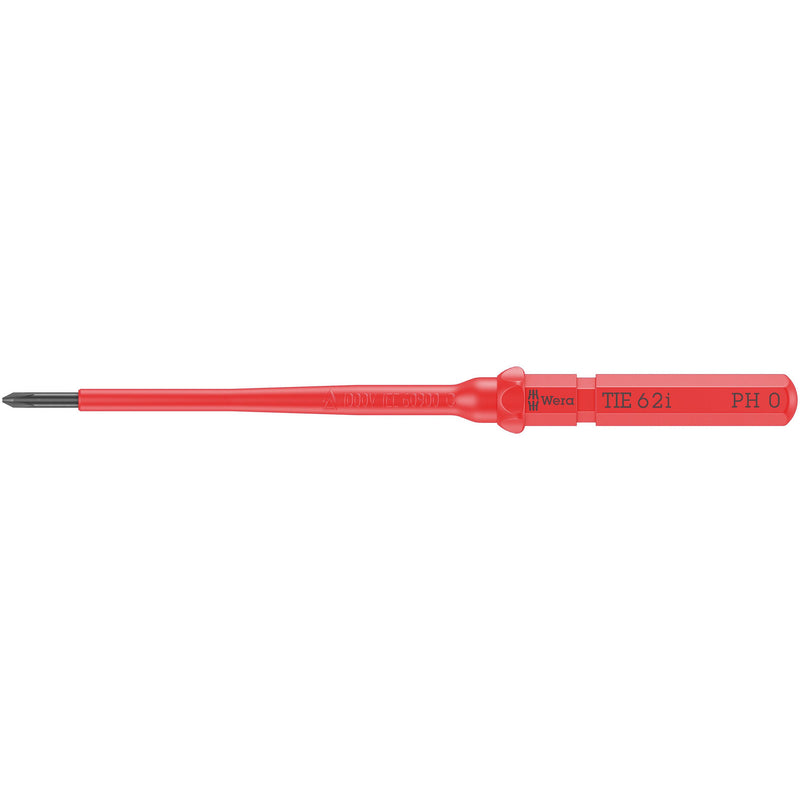 Wera - Kreuzschlitz-Schraubendreher Kraftform Kompakt VDE 62 i 05006509001 PH 0 x 157 mm − 5 Stück