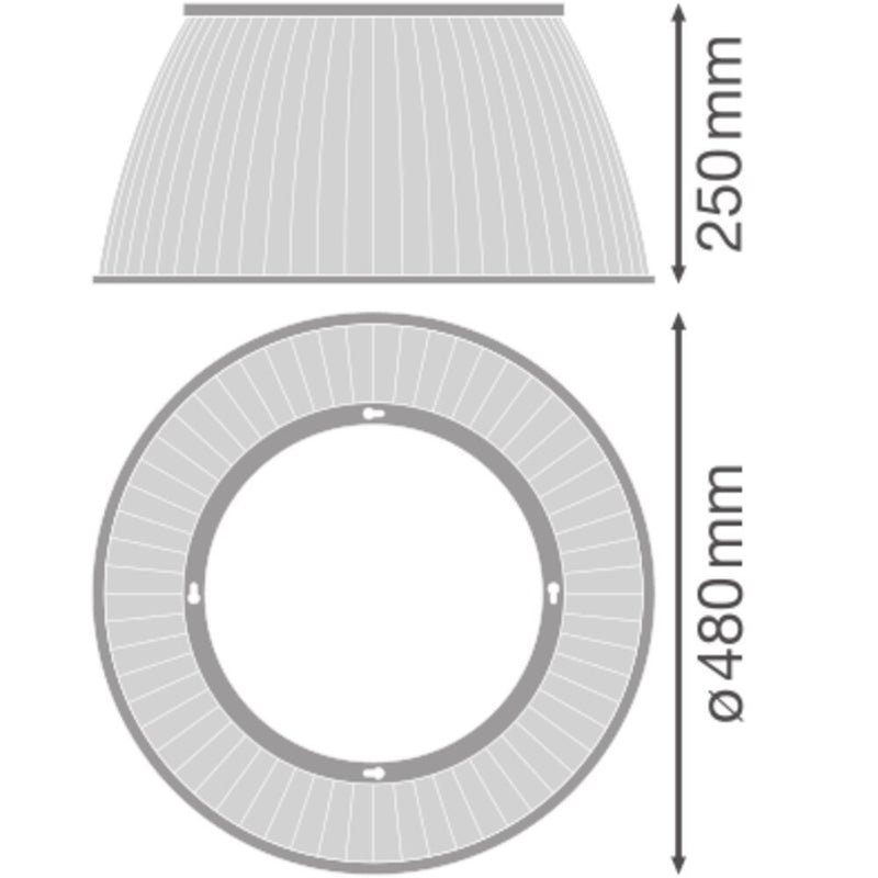 Ledvance - Lichttechnisches Zubehör/Ersatzteile für Leuchten PC-Refraktor D500mm HBPCREFRACTOR500