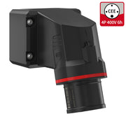 Walther Werke - CEE-Gerätestecker (IEC 60309) CEE NEO Wandgerätestecker FW714406CC 16A 4P 6h IP54 − 5 Stück