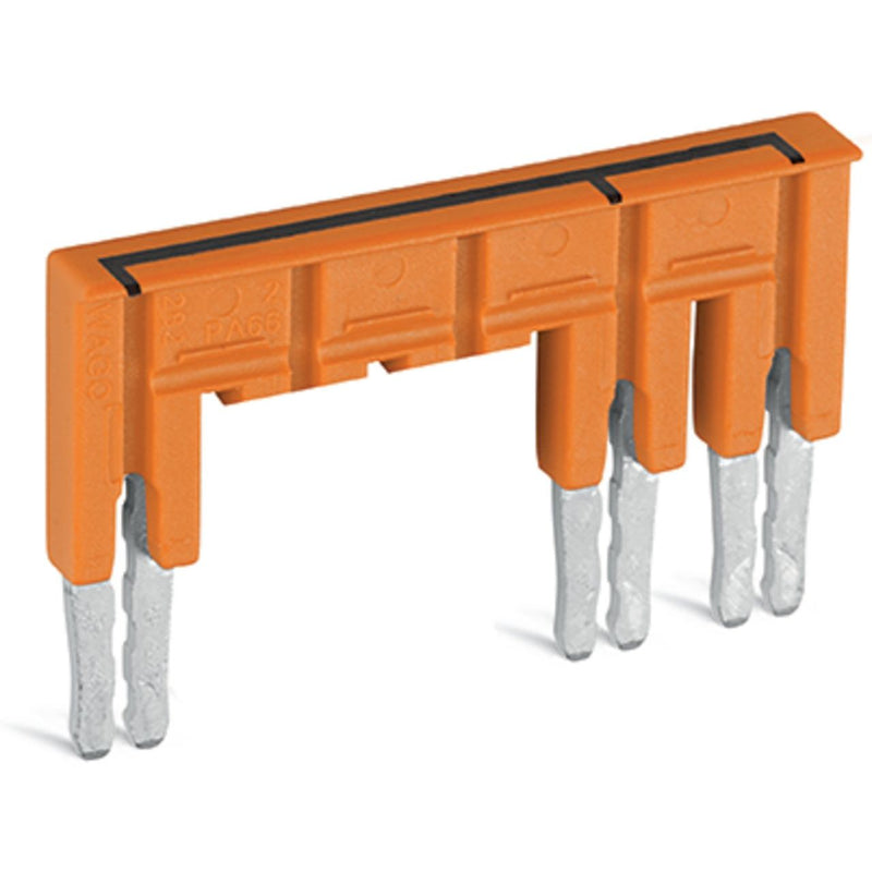 WAGO - Querverbinder/Brücker für Reihenklemme Brücker isoliert orange 282-435/301-000 isoliert,orange − 10 Stück