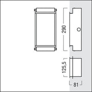 Zumtobel Group - Mechanisches Zubehör/Ersatzteile für Leuchten Betoneingießgehäuse PURESIGN150#22168777 EW GEH BETON