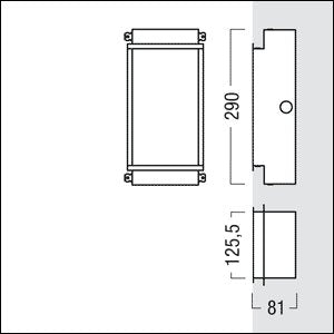 Zumtobel Group - Mechanisches Zubehör/Ersatzteile für Leuchten Betoneingießgehäuse PURESIGN150#22168777 EW GEH BETON