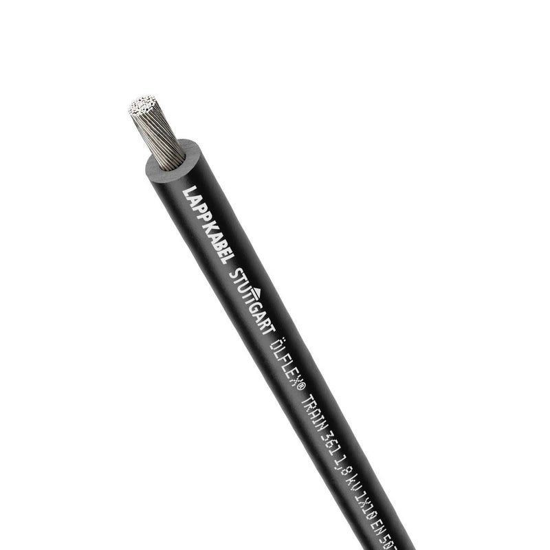 Lapp Kabel&Leitung - Energiekabel >= 1 kV, für feste Verlegung ÖLFLEX TRAIN 361 1,8kV 15361011/100 1X120 BK − 100 Meter