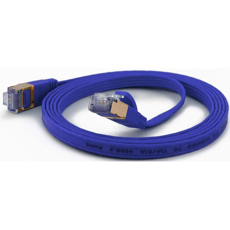 Wantec - Patchkabel Kupfer FTP-Patchkabel Cat.6A bl 7025 bl 10,0m 10m RJ45 1,6x6,5mm