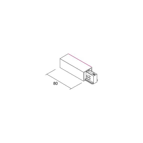 Brumberg Leuchten - Elektrisches Zubehör/Ersatzteile für Leuchten Endeinspeisung 88123080 sw, Schutzleiter lks