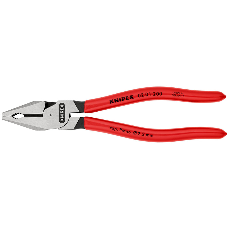 Knipex - Kombizange Kraft-Kombizange 02 01 200 schwarz, 200mm
