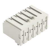 WAGO - Leiterplattensteckverbinder THR-Federleiste abgewink. 2091-1326/200-000 3,5mm,lichtgrau − 100 Stück