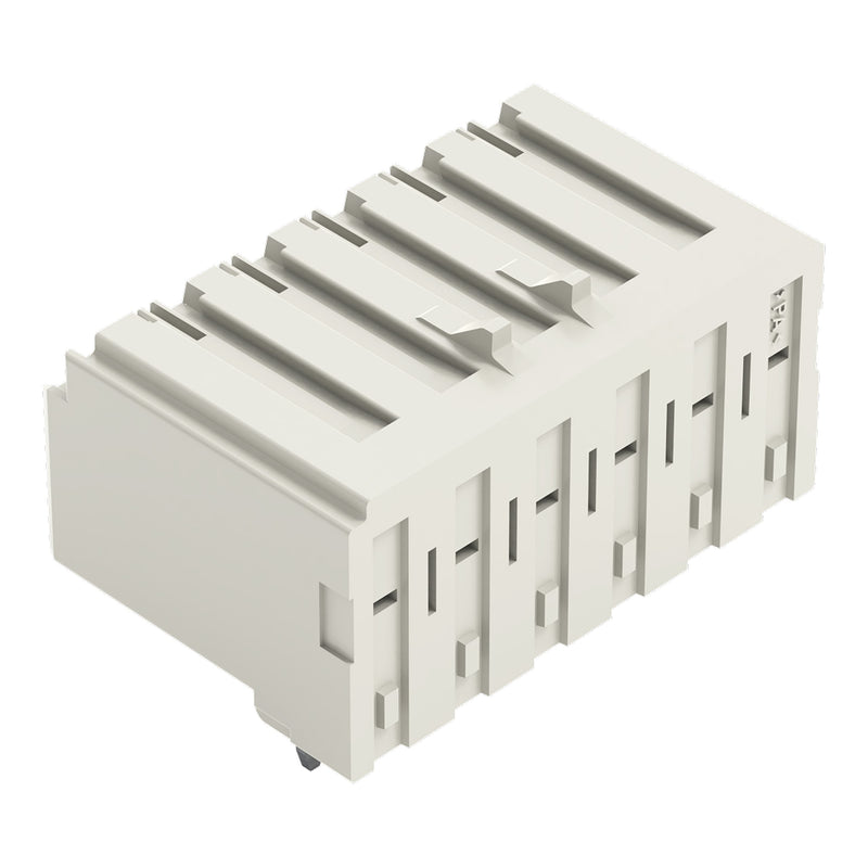 WAGO - Leiterplattensteckverbinder THR-Federleiste abgewink. 2091-1326/200-000 3,5mm,lichtgrau − 100 Stück