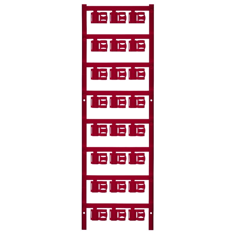 Weidmüller - Kabelmarkierungssystem Leitermarkierer SFC 2.5/12 MC NE RT 12x9,3mm,rot − 120 Stück