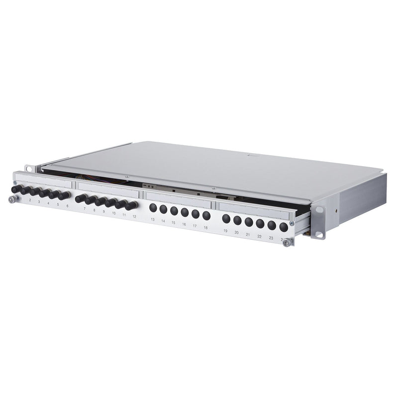 Metz Connect - Patchpanel LWL LWL-Patchfeld OpDAT PA 1502250112-E 12xST OM3 bestückt