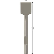 Bosch - Maschinenmeißel PRO HEX 28-4C Spatmeißel, 1618661000 80 x 400 mm