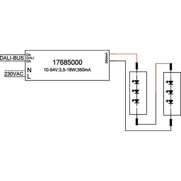 Brumberg Leuchten - LED-Betriebsgerät LED-Konverter 350 mA 17685020 3,5-18W, DALI
