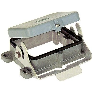 Harting - Gehäuse für Rechtecksteckverbinder Anbaugehäuse 09300480317 m.Metallkappe