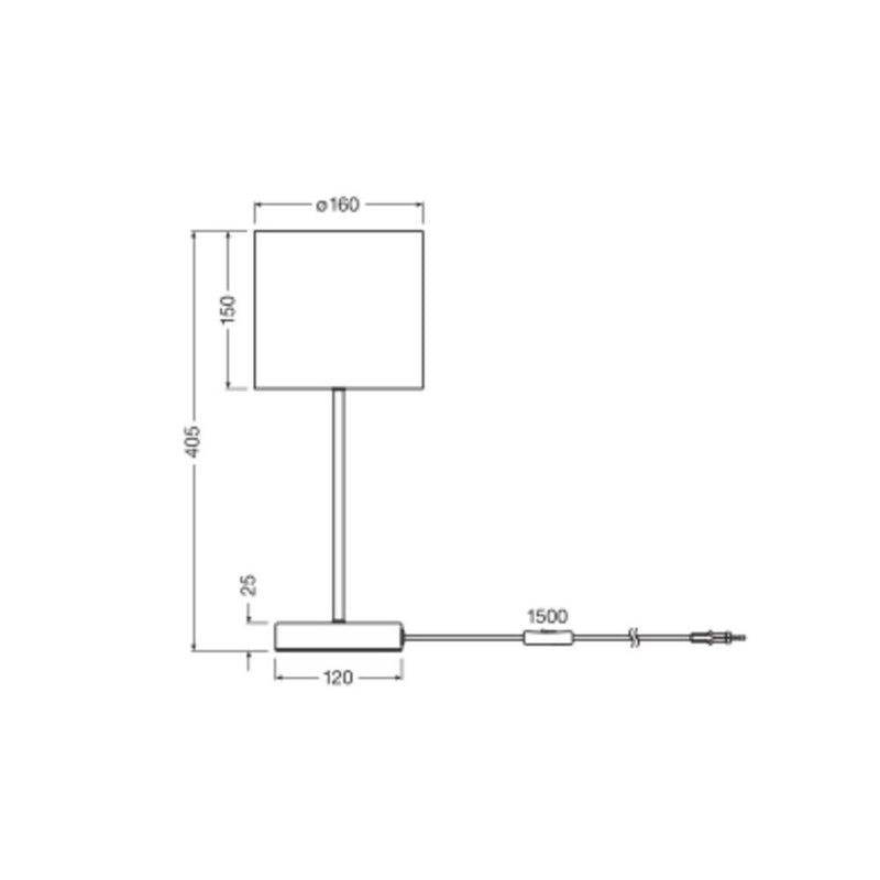 Ledvance - Tischleuchte E14 D.F.W.StandTable E14 dunkelgrau