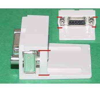 Panduit - D-Sub-Steckverbinder MINICOM SUB-D15-Buchse CMD15HDCIWY cremeweiss