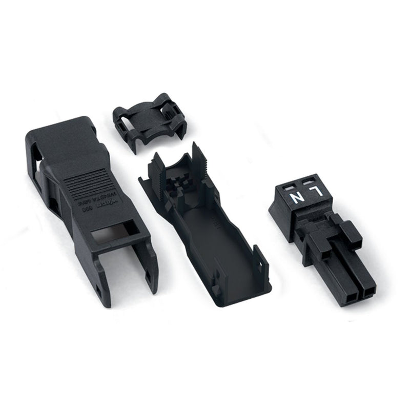 WAGO - Steckverbinder für steckbare Gebäudeinstallation Buchse 890-102 2p.,1,5qmm sw − 50 Stück