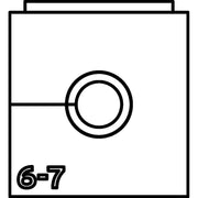 HellermannTyton - Kabelführung für Gehäuse/Schränke Einfachtülle VP-S_6-7 VarioPlate 6-7 mm − 20 Stück