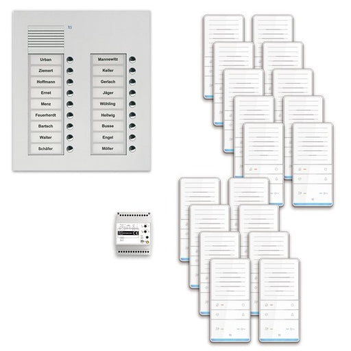 TCS Tür Control - Türsprech-Set audio:pack Unterputz f.1WE PAUF182/001 m. Außenstation PUK