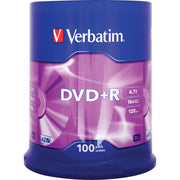 Verbatim - Speichermedium digital DVD+R 4.7GB/120Min/16x 43551 (VE100 Cakebox (100 Disc)