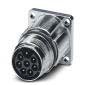 Phoenix Contact - Rundsteckverbinder, feldkonfektionierbar (Industriesteckverbinder) Gerätesteckverbinder ST-3EP1N8AWQ00S Vorderwand