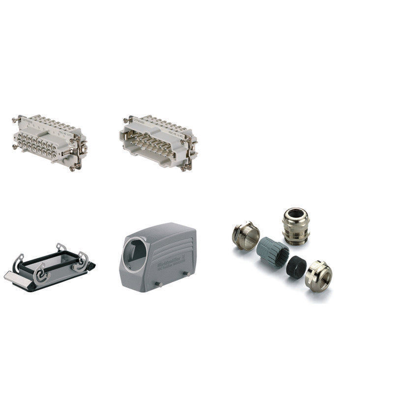 Weidmüller - Rechtecksteckverbinder, Set (Industriesteckverbinder) Steckverbinder-Kit HDC-KIT-HE 16.120