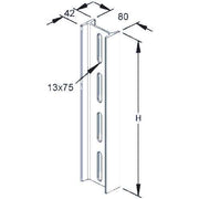 Rico - Stiel/Profilschiene Hängestiel 16A14-400 U 50x50 L=400mm