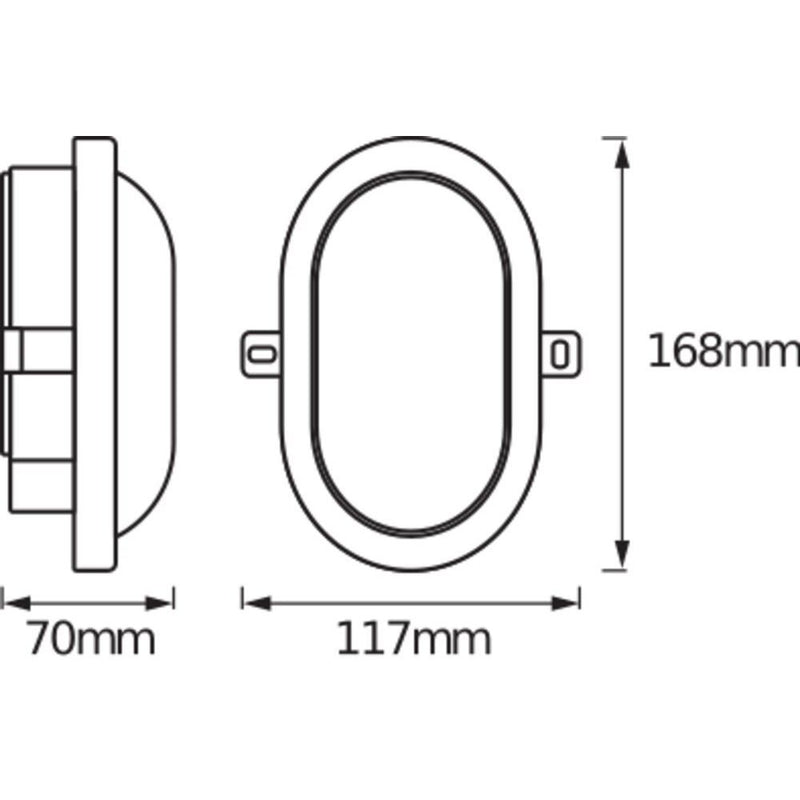 Ledvance - Decken-/Wandleuchte LED-Wand-/Deckenleuchte LEDBULKHEAD6W840WT 4000K weiß
