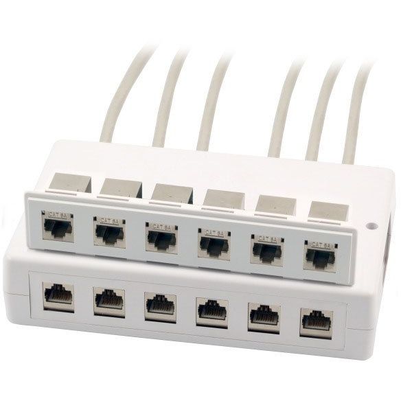 EFB-Elektronik - Kommunikationsanschlussdose Kupfer Industrie Keystone Verteilerbox ET-25174.1 Aufputz 6/12 Port