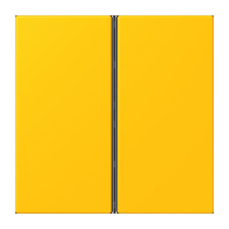 Jung - Abdeckung/Bedienelement für Installationsschalterprogramme Tastensatz 2fach LC 402 TSA 263 le jaune vif