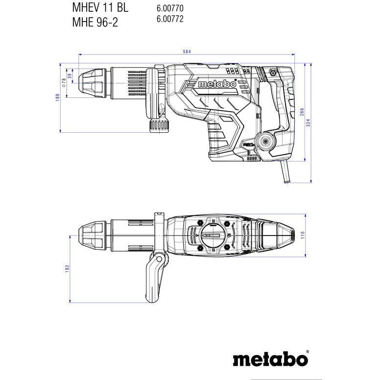 Metabowerke - Meißelhammer (elektrisch) Meisselhammer MHEV 11 BL
