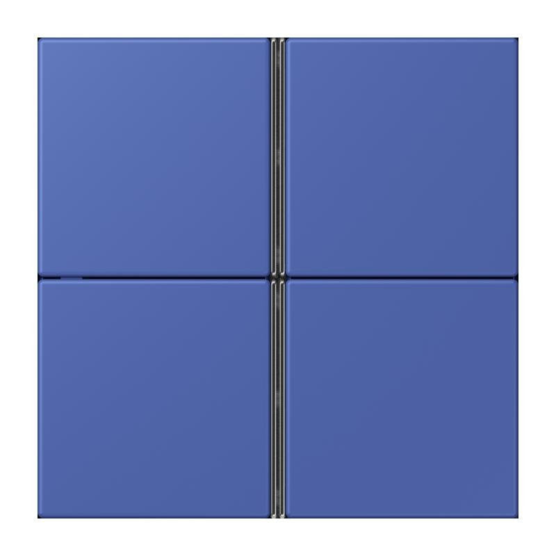 Jung - Abdeckung/Bedienelement für Installationsschalterprogramme Tastensatz 4fach LC 404 TSA 206 bleu outremer 31