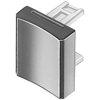 Eao - Tastenplatte für Befehls- und Meldegeräte Druckhaube 15.2x15.2 31-954.2 rot transp. konkav