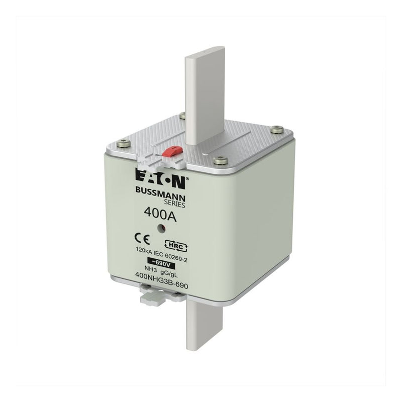 Eaton - Messersicherung Sicherungseinsatz Nieders. 400NHG3B-690 400A AC 690V 120kA − 3 Stück