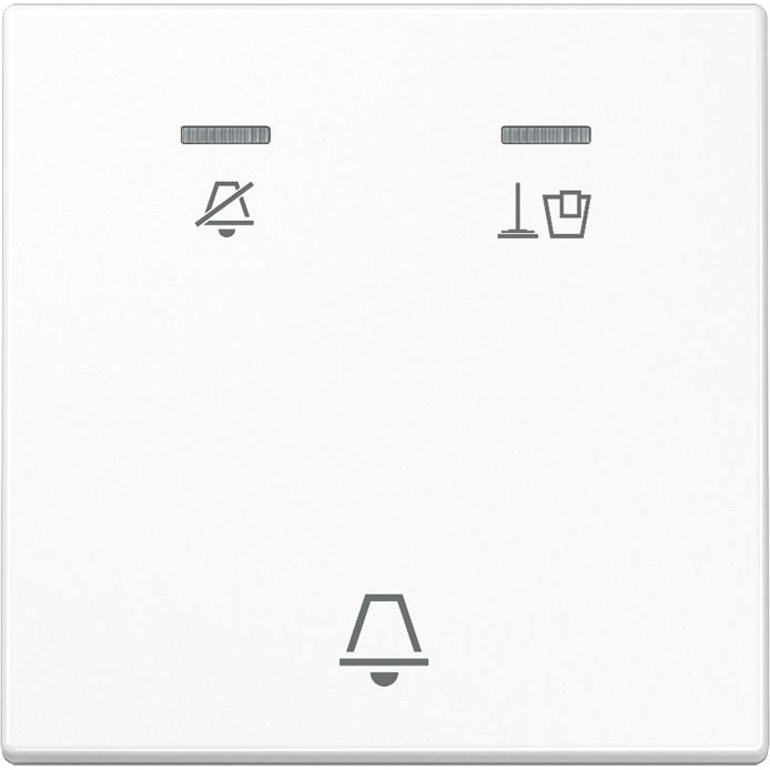 Jung - Abdeckung/Bedienelement für Installationsschalterprogramme Hotelwippe Außenstelle LS CU KO5 M WW Nicht stören+Klingel
