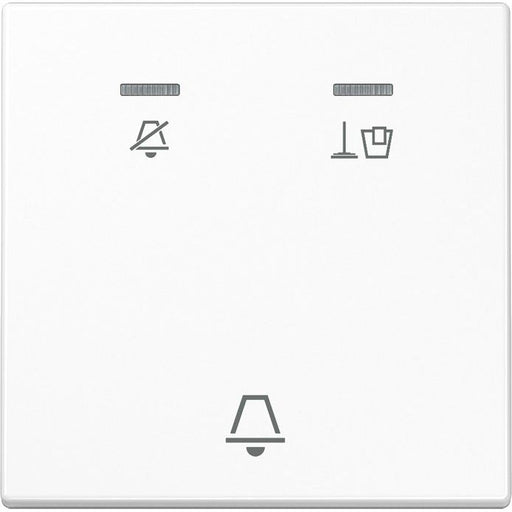Jung - Abdeckung/Bedienelement für Installationsschalterprogramme Hotelwippe Außenstelle LS CU KO5 M WW Nicht stören+Klingel