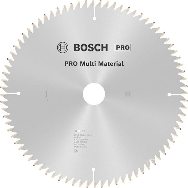 Bosch - Kreissägeblatt PRO Multi Material 2608640450 Kreissägeblatt 254 x