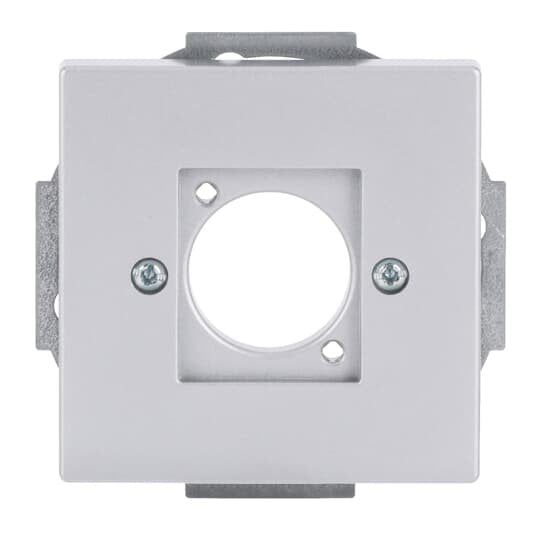 Busch-Jaeger - Einsatz/Abdeckung für Kommunikationstechnik XLR-Zentralscheibe 2553-83 alusilber