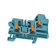 Weidmüller - Durchgangs-Reihenklemme Klemme PUSH IN 4qmm AL3C 4 BL − 50 Stück
