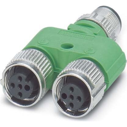 Phoenix Contact - Sensor-Aktor-Adapter Y-Verteiler 3-polig +PE SAC-3P-Y/2XFS PE SCO gerader Stecker M12 − 5 Stück