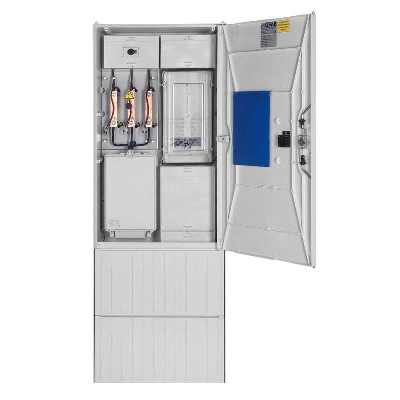 GSAB Elektrotechnik - Zähler-Komplettschrank Wandlermessung 01.W100.001 bis 100A incl.Sockel