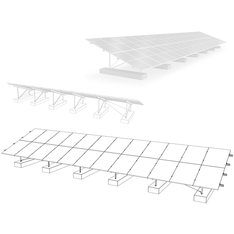 K2 Systems - Photovoltaik-Montagesystem N-Rack 2.20 CS Kit 2004656