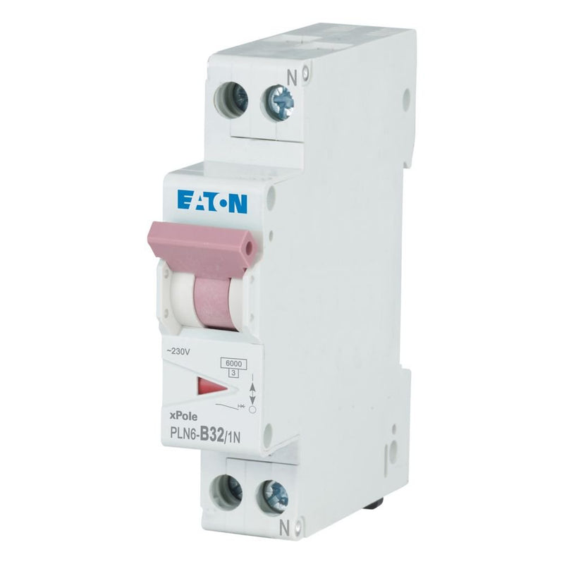 Eaton - Leitungsschutzschalter PLN6-B32/1N-DE 32A, 1p+N,Steckkl. B