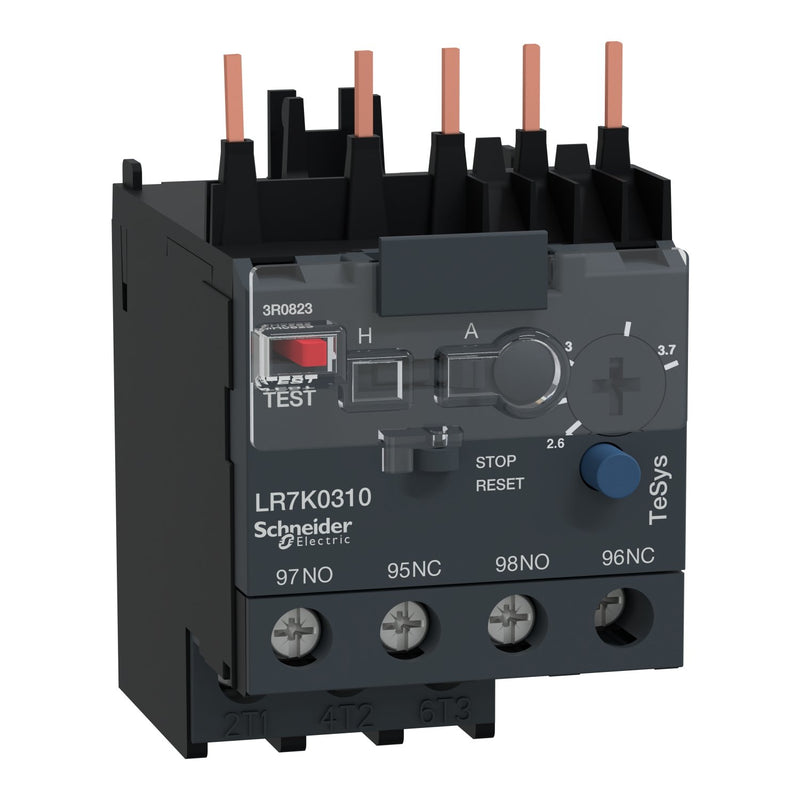 Schneider Electric - Überlastrelais thermisch Motorschutzrelais LR7K0310 2,6-3,7A