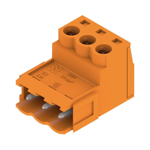 Weidmüller - Kabelsteckverbinder für Leiterplattensteckverbinder LP-Verbinder Raster 5.08 SLS 5.08/3B SN OR Zugbügelanschluß,3p. − 108 Stück