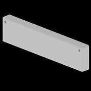 Unex - Endstück für Kabelrinne Endstück grau 66313-48 60x300 U48X RAL7038 − 2 Stück