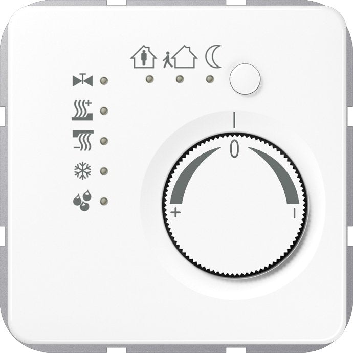 Jung - Bussystem-Raumtemperaturregler KNX Stetigregler aws CD 2178 WW mit int.Busankoppler
