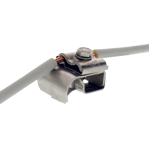 DEHN - Anschlussklemme für Blitzschutz Dachrinnenklemme DRK810AQ450W1622V2A f. Wulst 16-22mm